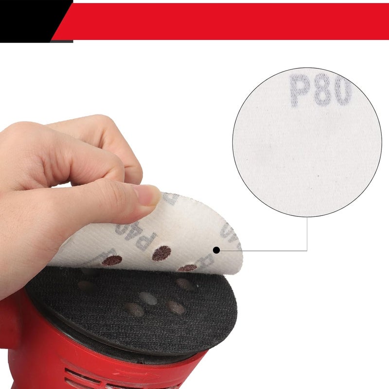 Vesagrin 50 PCS 5 Inch Sanding Discs 400 Grit, Round Hook and Loop Sandpaper for Random Orbital Sander - Image 5